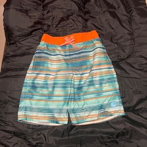 Kids Zero Xposure Striped Swim Shorts size medium
